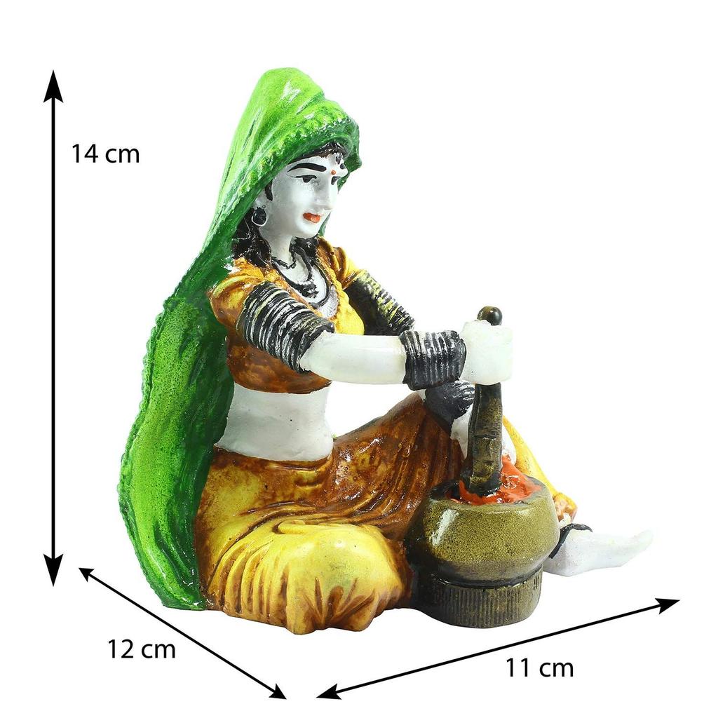 Rajasthani Lady Decorative Statue