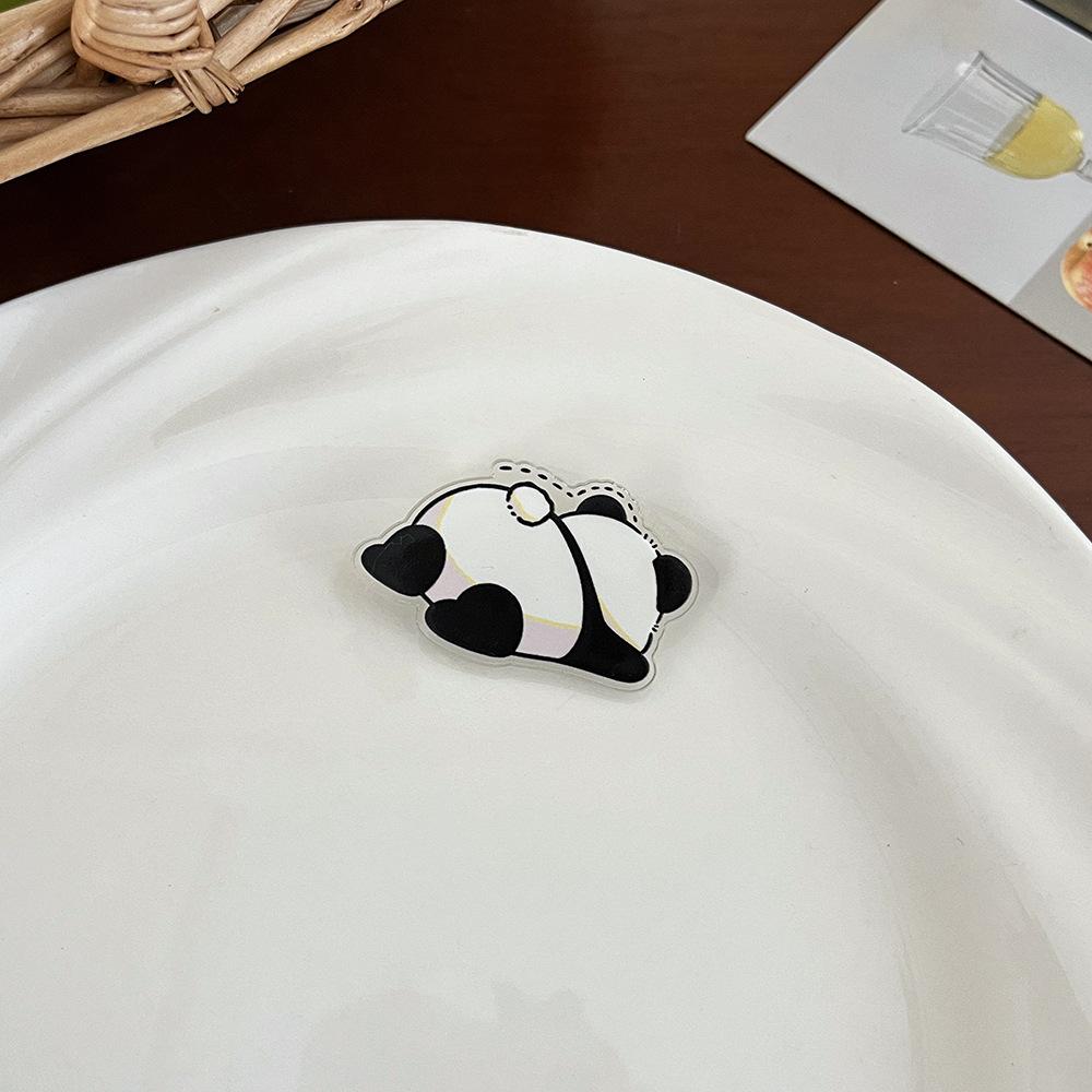 Ladies Chinese Style Panda Brooch Cute Cartoon Pin Accessory