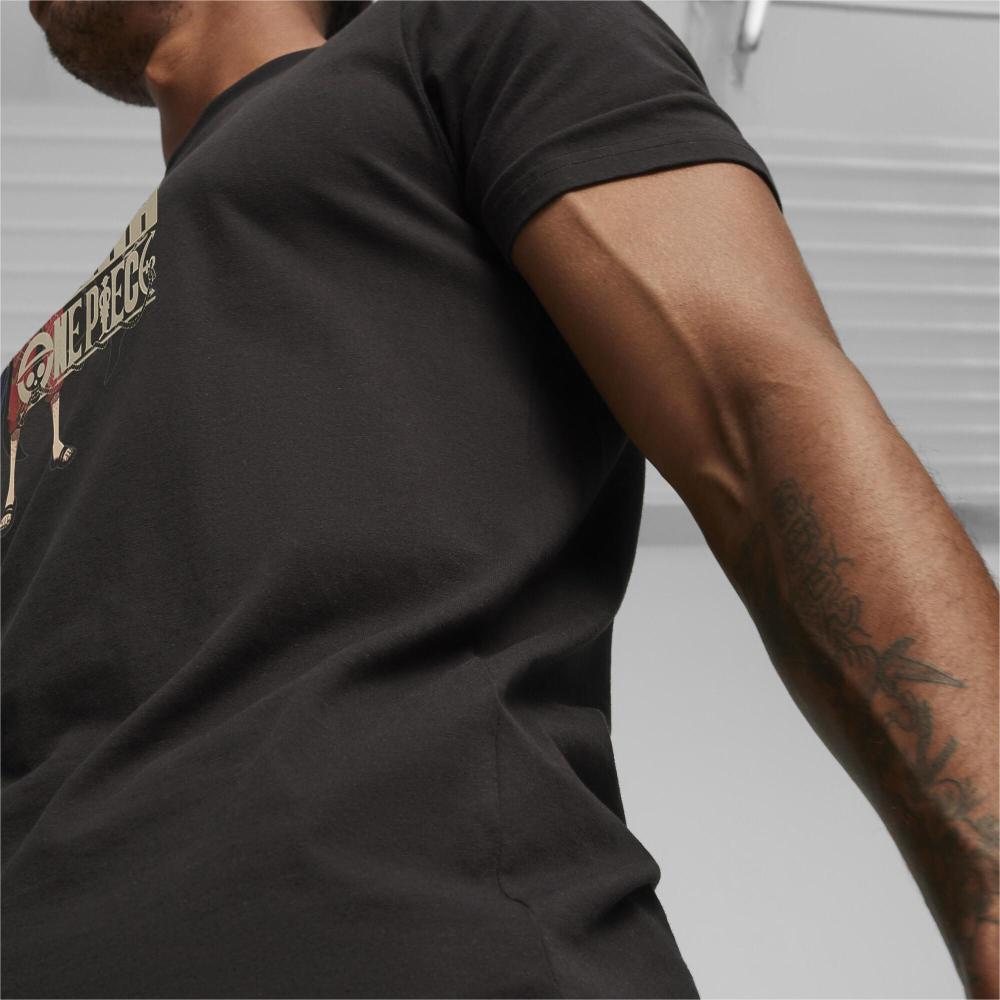 Puma X One Piece Graphic Short Sleeve T-Shirt Unisex Tops Black 624665-01