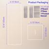 Removable Sticky Note Holder, Acrylic Desktop Memo Message Board, Transparent Portable Monitor Memo Stand for Any Computer and Laptop