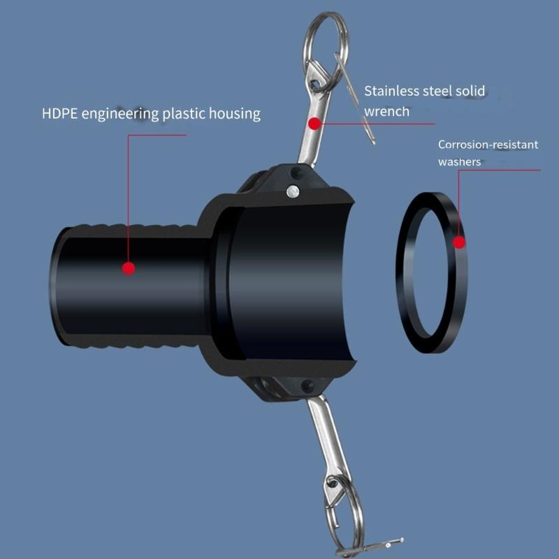 IBC Fuels Tank Adapter Connector Cams lock Hose Fittings Cams Lock Adapter Replacement Tank Drain Adapter Enduring