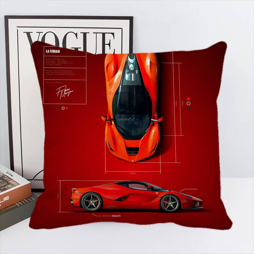 Colorprint Cars Pillow Case Square Pillow Bedroom Sofa Leisure Comfort Cushion Car Living Room Home Decoration