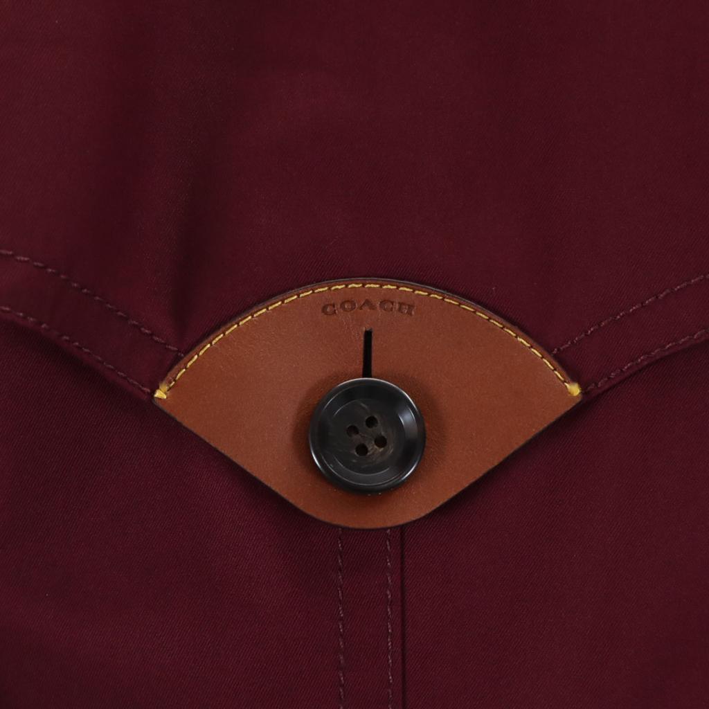 COACH trench coat XS Burgundy With cover Women Used