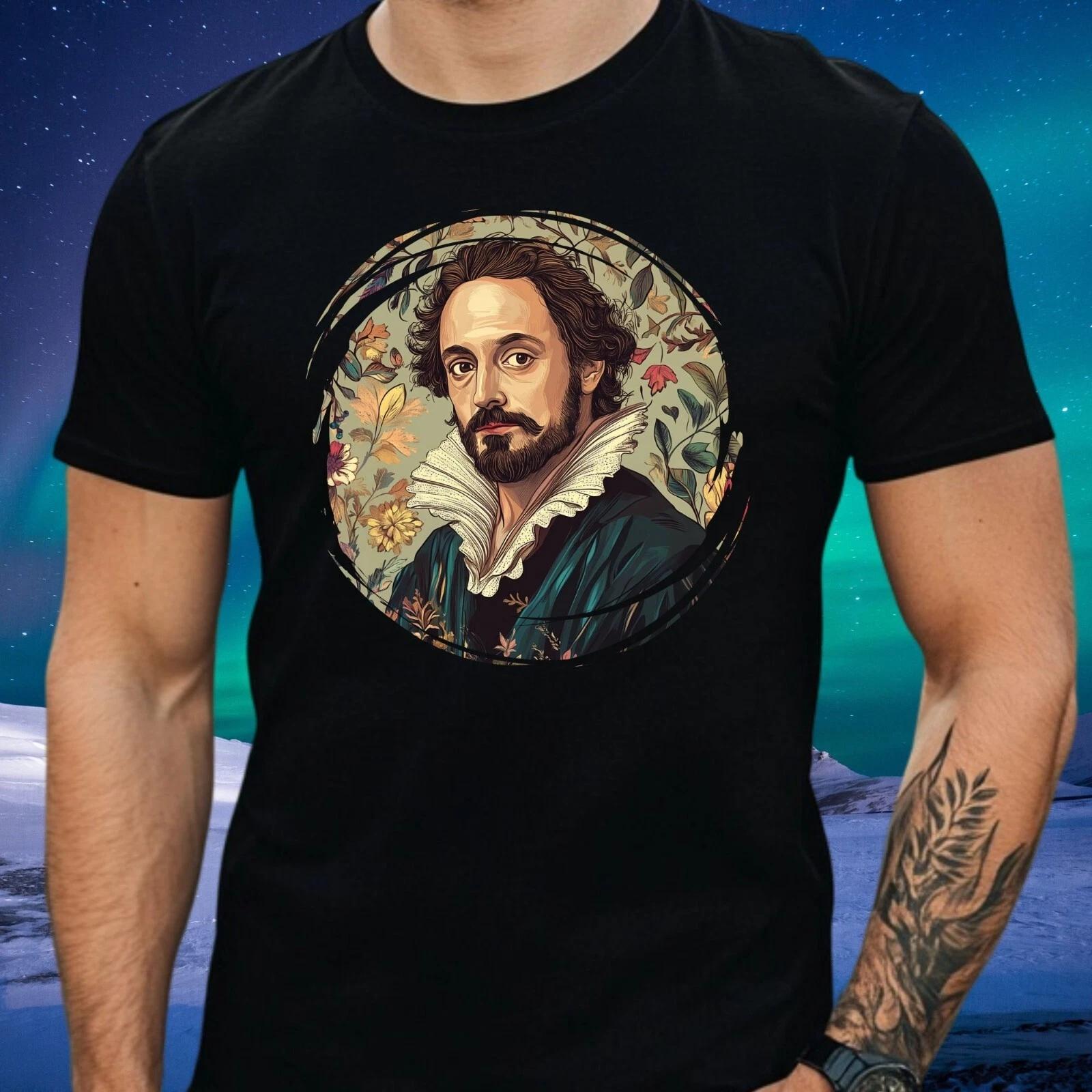 T-Shirt Herren Shakespeare Motiv Baumwolle Größe S bis 5XL XXL