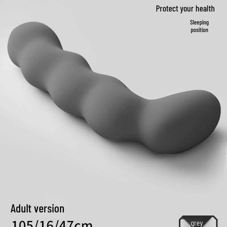 Ergonomic Long Body Pillow for Pregnant Women and Adults - Ideal for Side Sleeping and Leg Support