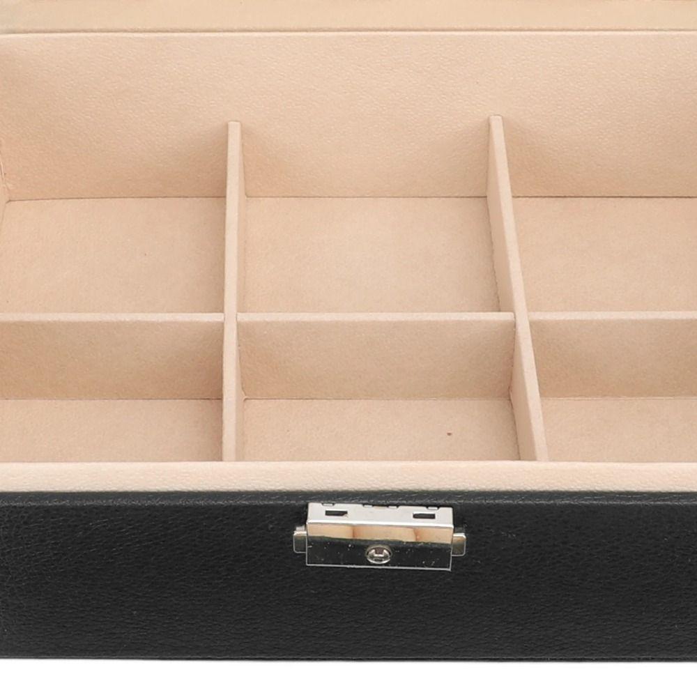 Schmuckausstellungsständer Aufsteller Box PU-Leder Modeaccessoires Geschenk für Frauen