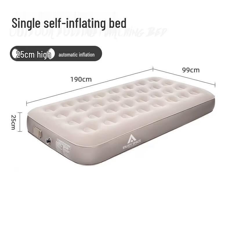 WEZHO Single Self-Inflating Camping Air Mattress with Built-in Pump