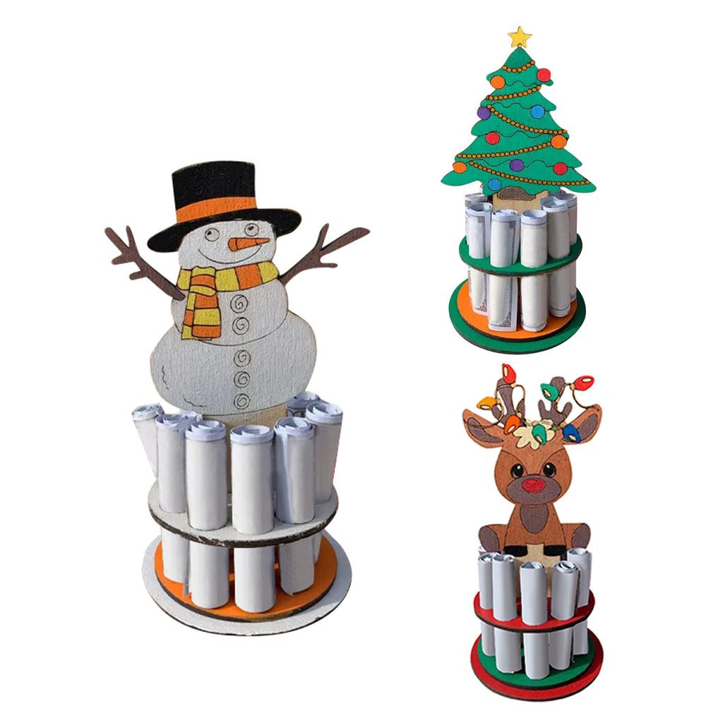 Christmas Wooden Wallet, Creative Decoration Holiday Ornament