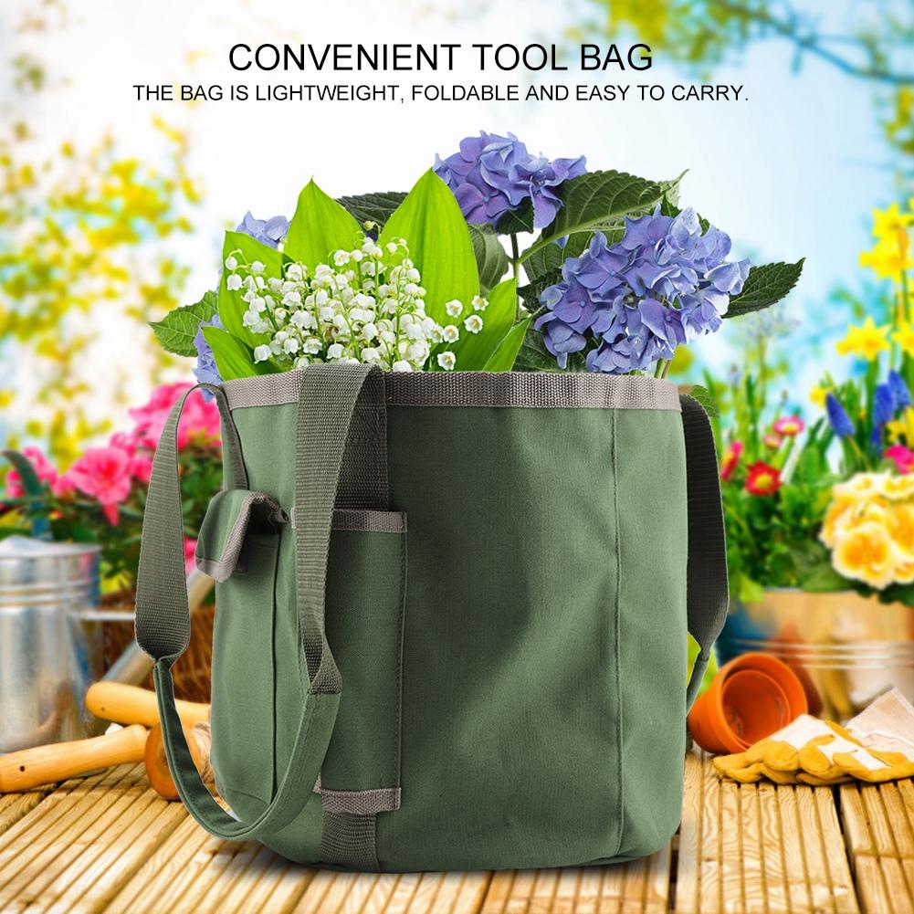 Portable Bucket Garden Tool Bag Tote Storage Pouch Waterproof