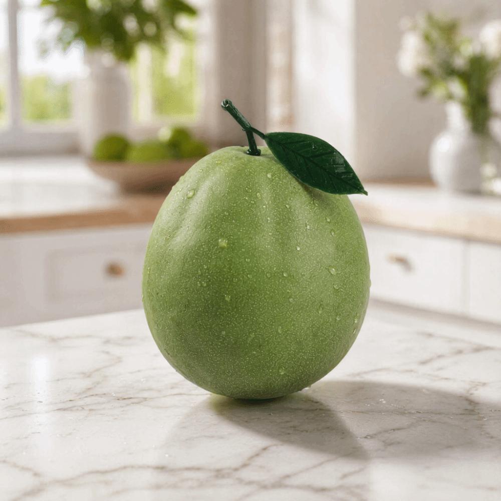 Home Decor Realistic Simulation Guava Handicrafts Lifelike Fake Fruit Funny Artificial Guava Kid Toy Gift