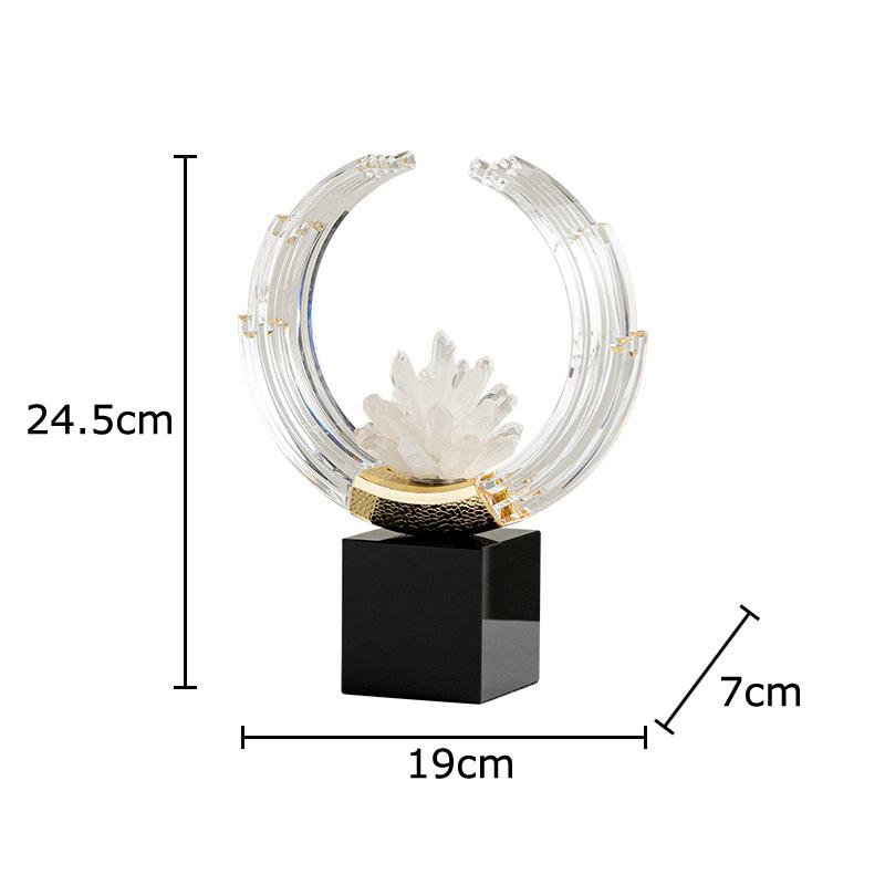 

Creative Crystal Flower Cluster Ornaments Abstract Crafts Desk Decoration Flowers Artwork Sculpture Room Aesthetic Decor