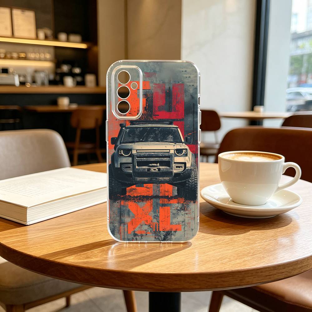 SUV CAR for Range RovEreS  Phone Case For SamsungA10,12,20,21S,30,31,40,50,51,52,70,71 Transparent Cover Samsung a514g