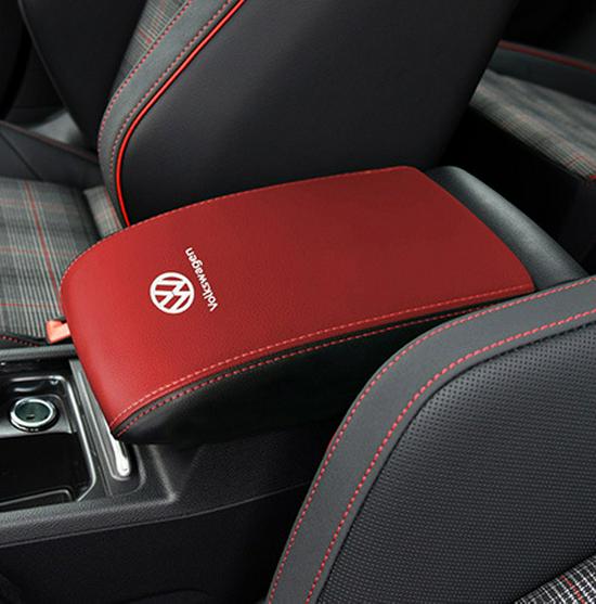 Golf 8 Central Armrest Box Leather Protector Cover (21st Gen)