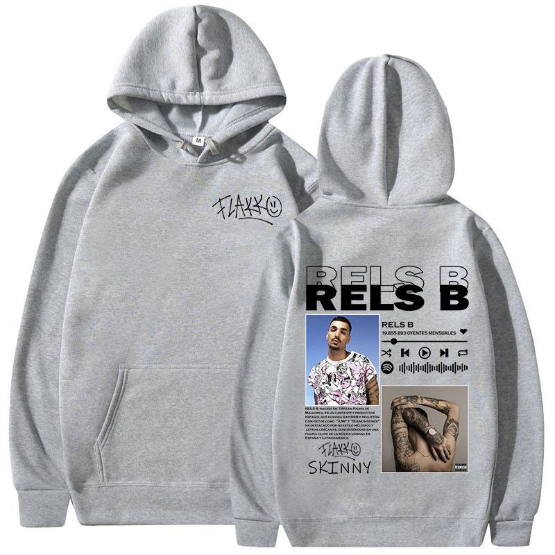 Rels B Skinny Flakk Graphic Print Merch Hoodies Men Women Clothing Fashion Hip Hop Sweatshirts Oversized Long Sleeve Hoody Tops