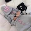 Herren Oversized Kapuzenpullover Langarm Baumwolle Locker Sitzende Hose Set Lässige Streetwear