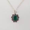 Green Onyx Gemstone 925 Sterling Silver Jewelry Elegant Pendant 1.37" For Anniversary  Gift CP-40-17