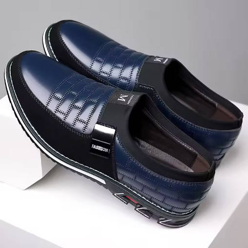 Summer men s casual, lace-up shoes, model business simplicity 41 синий