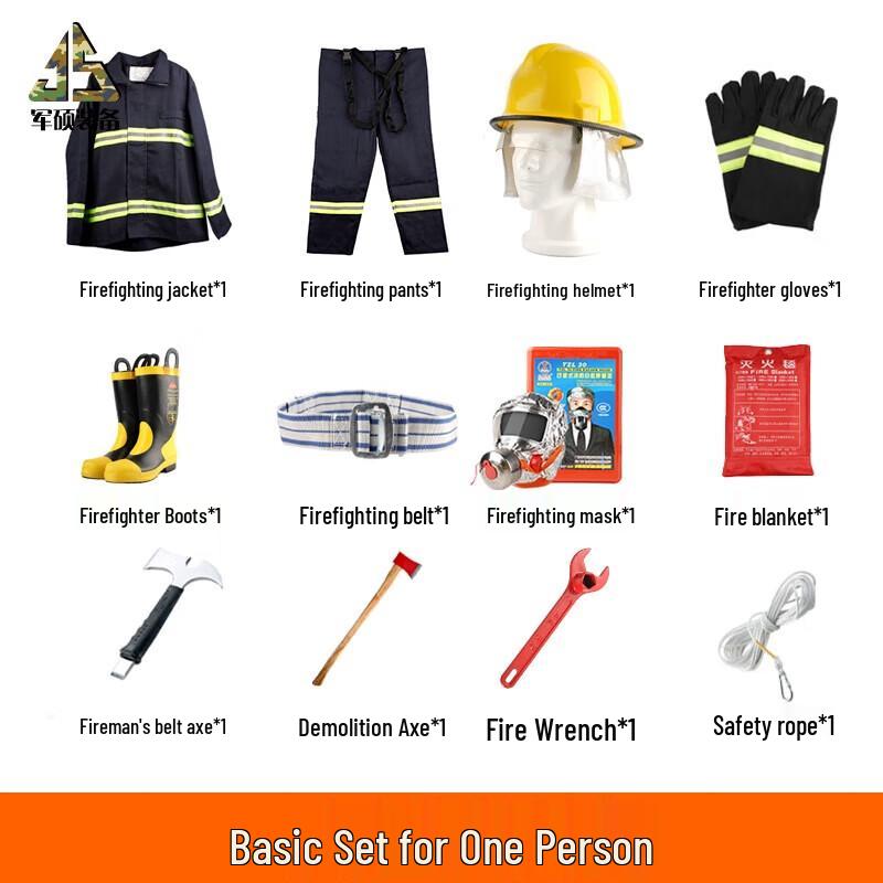 Junsui Fire & Chemical Protective Suit Set