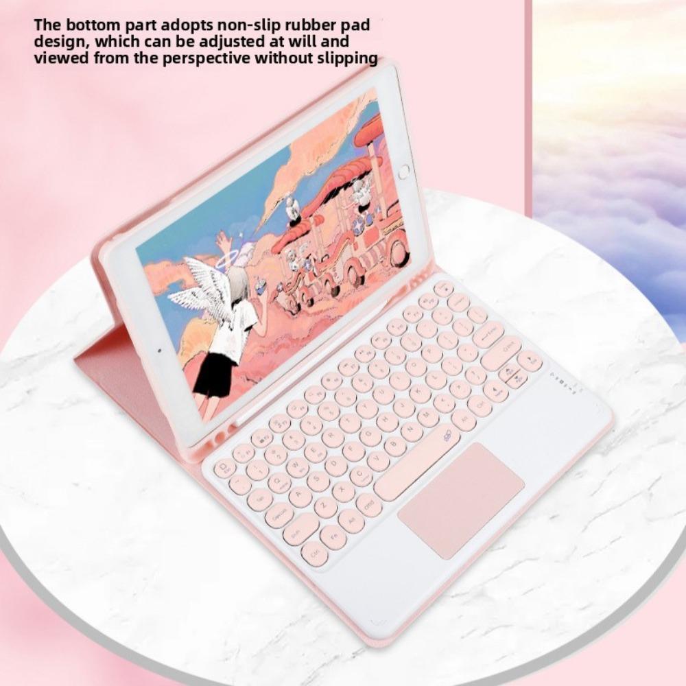 Leather Keyboard Case for Samsung S9 A9+ Tablet with Bluetooth Touch Keyboard Mouse Set