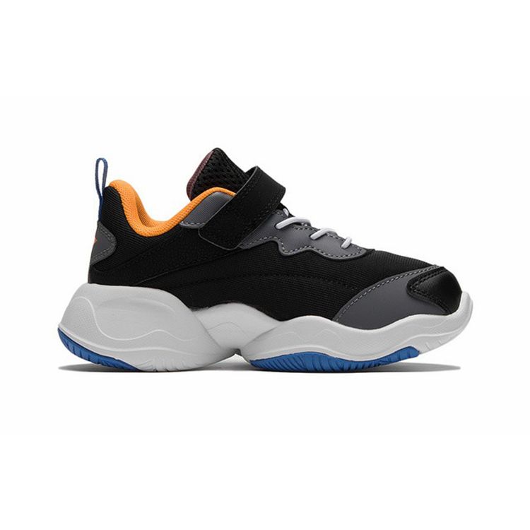 LiNing EVO Transformation Low-Top Sports Casual Shoes Kids Sneakers Black Gray YKNS074-3