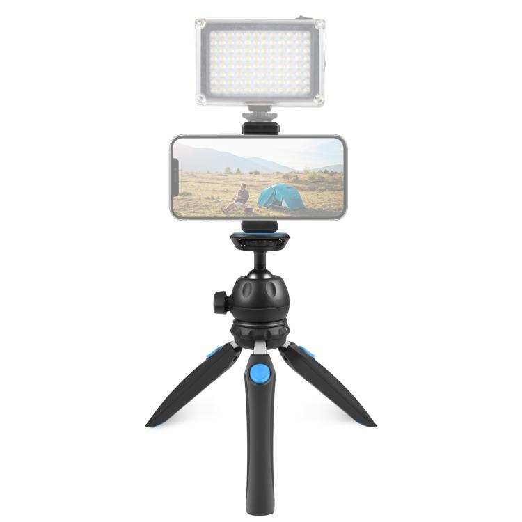 

PULUZ Mini VLOG Live Stabilizer Stand Tripod with Phone Clamp for Smartphones синий