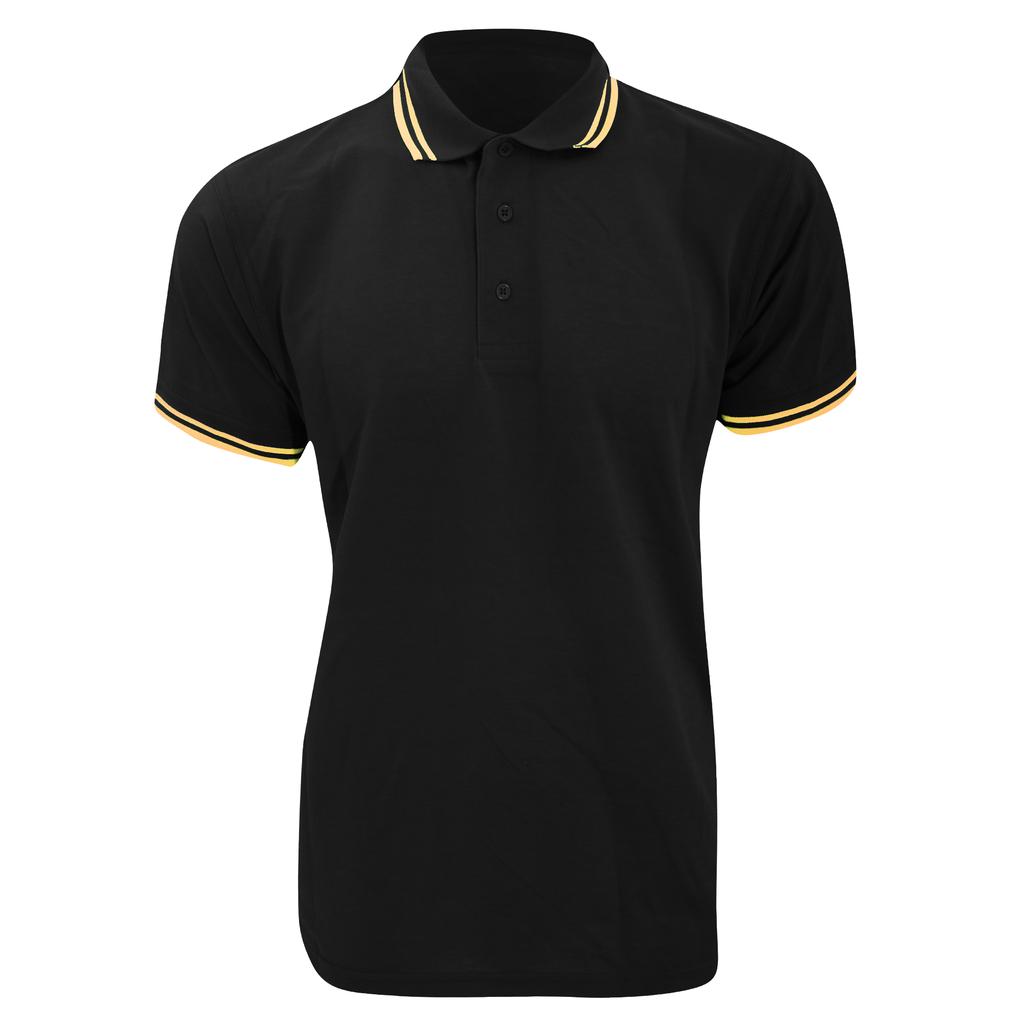 Kustom Kit Mens Tipped Piqué Short Sleeve Polo Shirt