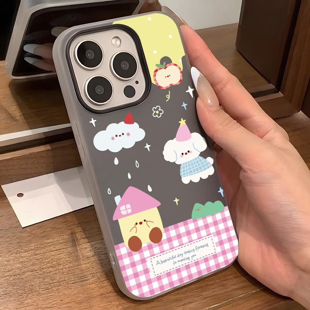 Malt telefondeksel til iPhone 15 11 13 14 for 15 16 Pro Max 12 13 16 Pro Søtt Fasjonabelt Morsomt Lanyard-telefondeksel Siste Toppselgende Anbefalinger