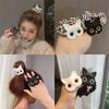 Korean Cartoon Cat Scrunchie Hair Tie for Kids & Adults - Versatile Headband & Rubber Band Accessories