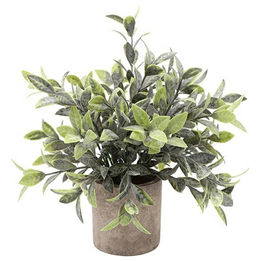 Artificial Grass Plastic Simulation Potted Plant Desktop Decoration for Living Room