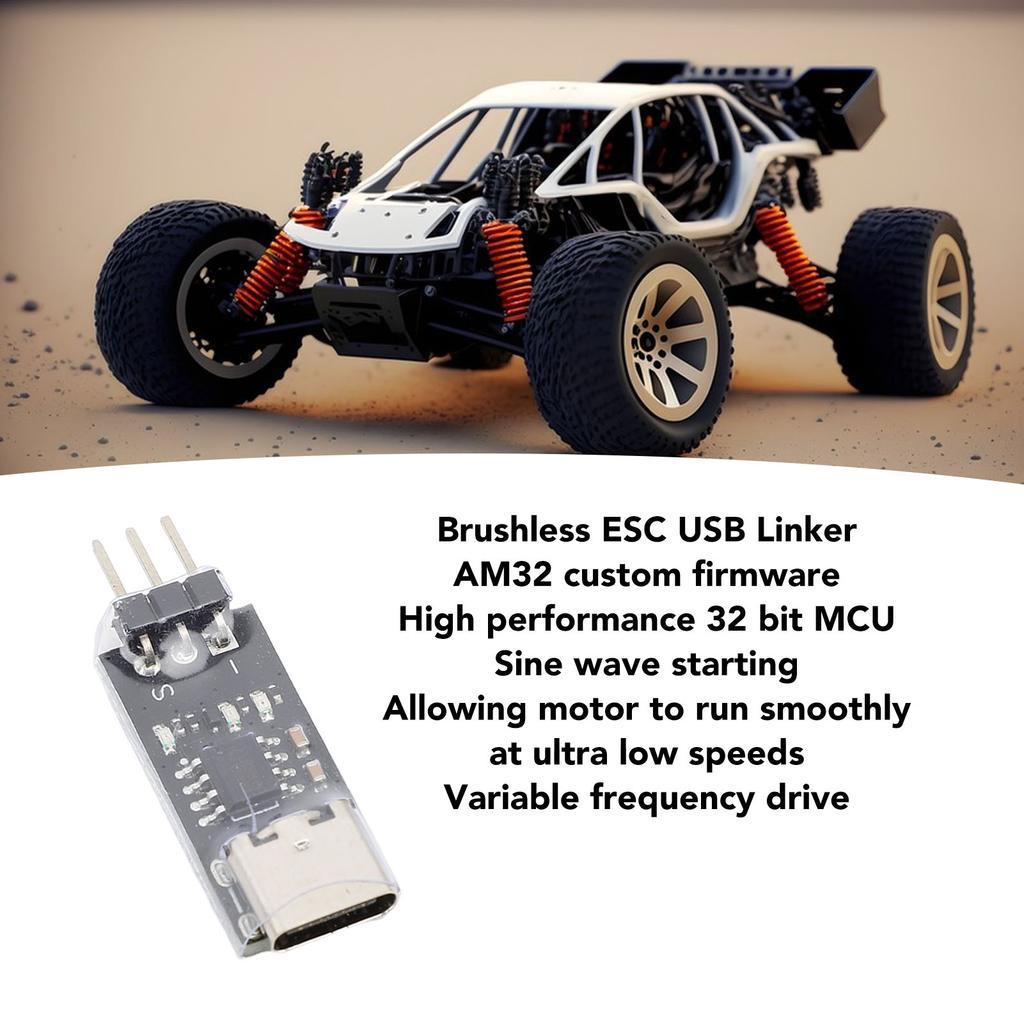 Brushless ESC USB Linker 32 Bit RC Climbing Car Type C Firmware Upgrade Computer Connector