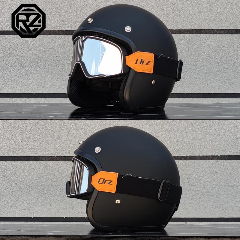 Free Shipping DOT Approved Retro Motorcycle Helmet Casco 3/4 Open Face  Helmet Cafe Racer Helmet Chopper Helmet Capacete