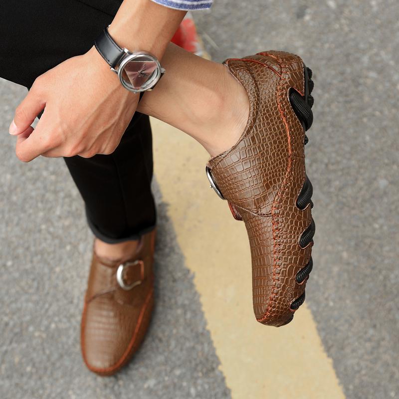 Men'S Loafers Europe America Classic Comfortable Soft Soled Men'S Flat Bottom Walking Shoes Banquet Formal Shoes