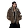 High Street Vintage Veste Femme Lâche Chaude Épaisse Streetwear Personnalisé Hip Hop Mode Parkas Douces