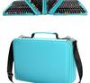 Marker Pen Storage Bag, PU Leather, Multi-Zipper, Large Capacity with 168/224 Slots, Handheld/Shoulder Strap, Multi-Layer Pencil Case