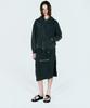 Ulkin [Runway] Artificial Cargo Midi Skirt_Charcoal