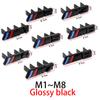 3D ABS M Logo Car Front Grille Badge Sticker For BMW M Emblem E46 E36 E34 F10 E90 M1 M2 M3 M4 M5 M6 M7 M8 Decorative Accessories nlxk36
