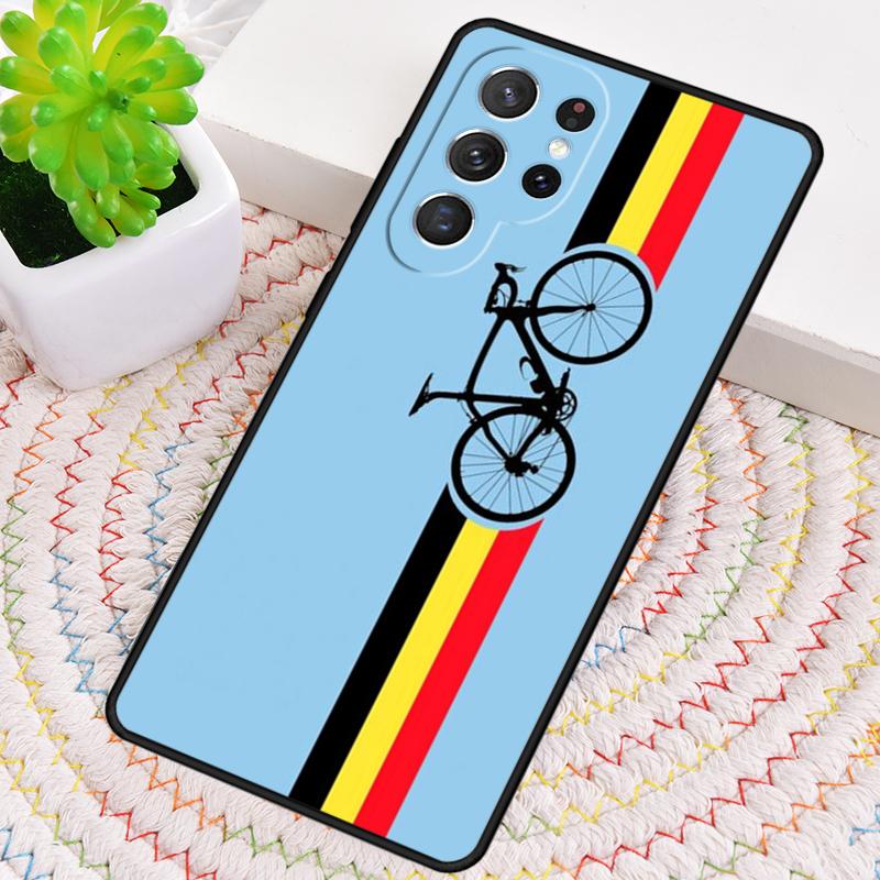 Mountain Bike Cycling Cyclist Silicone Phone Case For Samsung Galaxy Note 10 Pro S26 S25 S24 S23 S22 S21 Plus Ultra Capa Cover