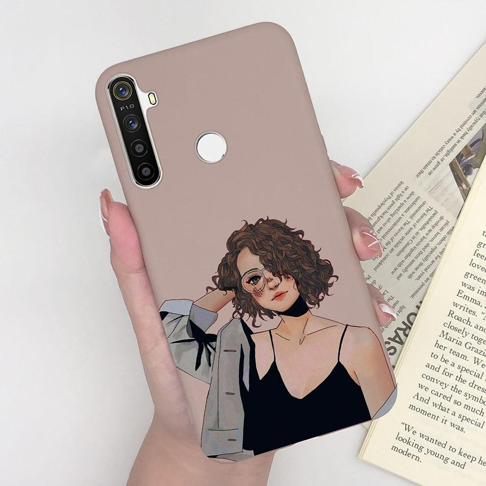 For Oppo Realme 5 Pro Oppo Realme 5 5i 5s C3 6i Realme5 5 Pro Realme6i Phone Cases Cute Soft Matte Bumper Back Cover Funda Coque