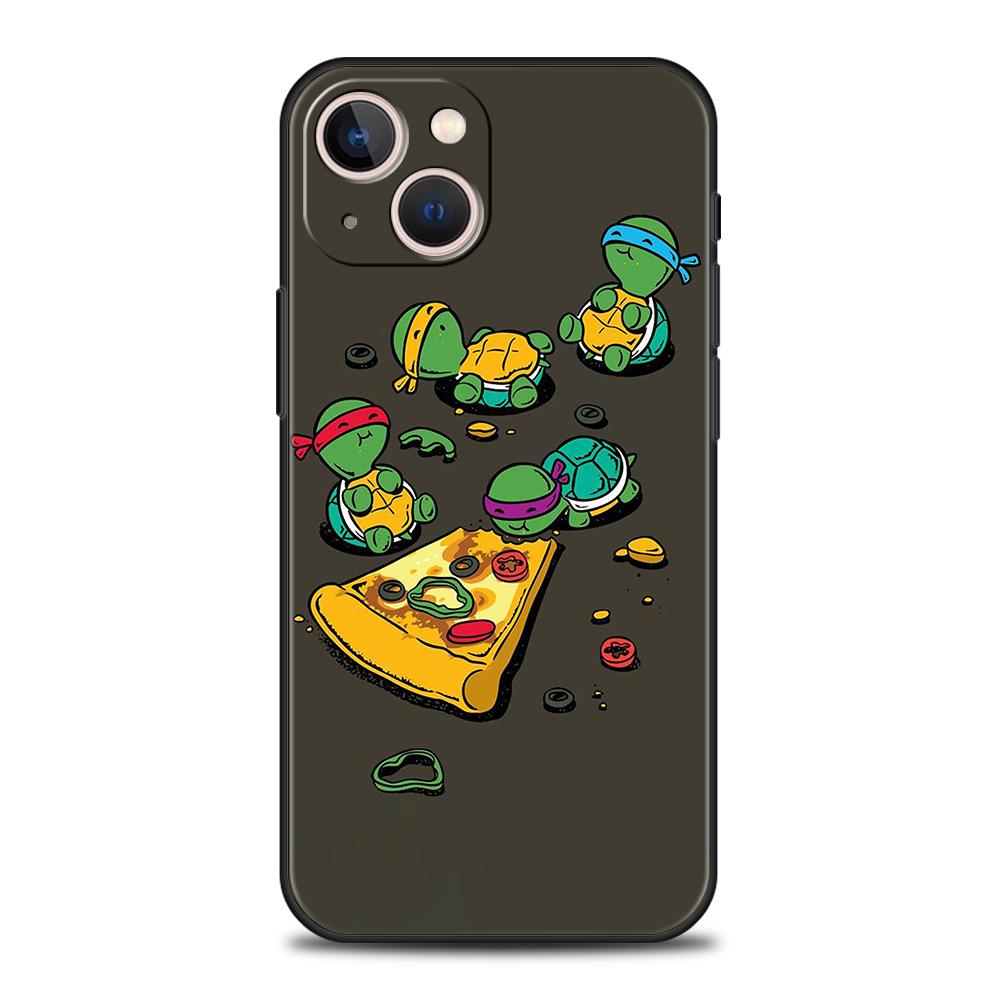 Little Turtle Phone Case for iPhone 16 15 14 13 12 Pro Max 11 Pro Max 7 8 Plus XS XR Shockproof Soft Shell Coque Capas Bag