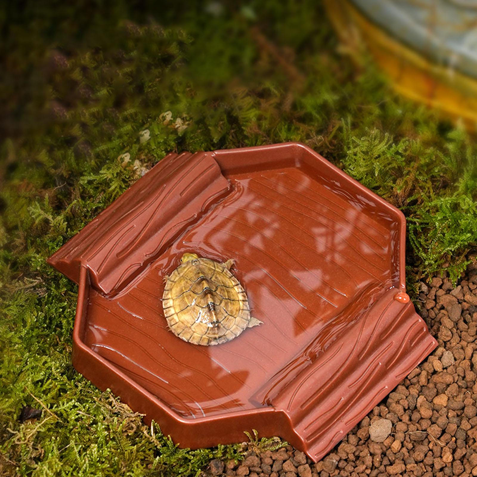 

Украшение для аквариума для черепахи и геккона с поилкой Dark Red