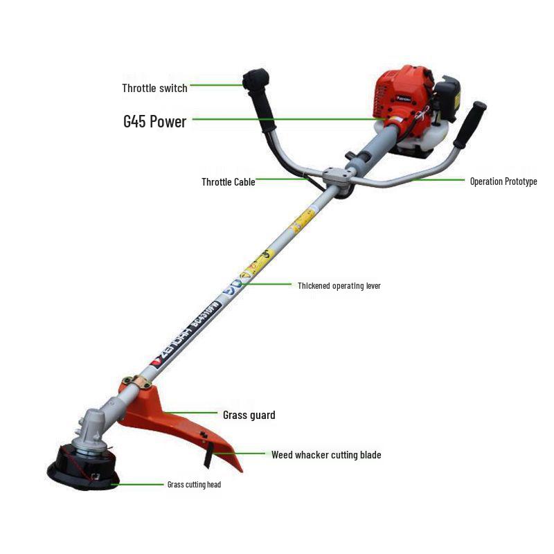 High-Power Gasoline Two-Stroke Brush Cutter and Strimmer