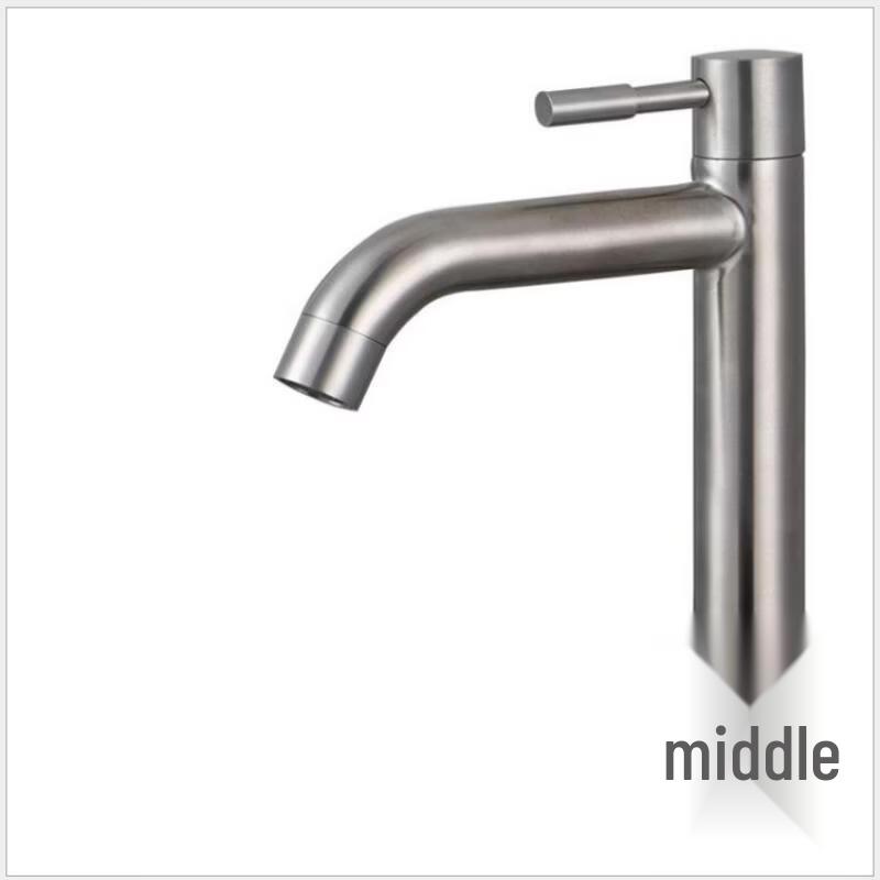 TLXT 304 Stainless Steel Single Cold Basin Faucet