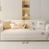 New Milk Fleece Sofa Cushion Autumn And Winter Plush Cartoon Seat Cushion Fixed Non-Slip Sofa Cover Winter Cover