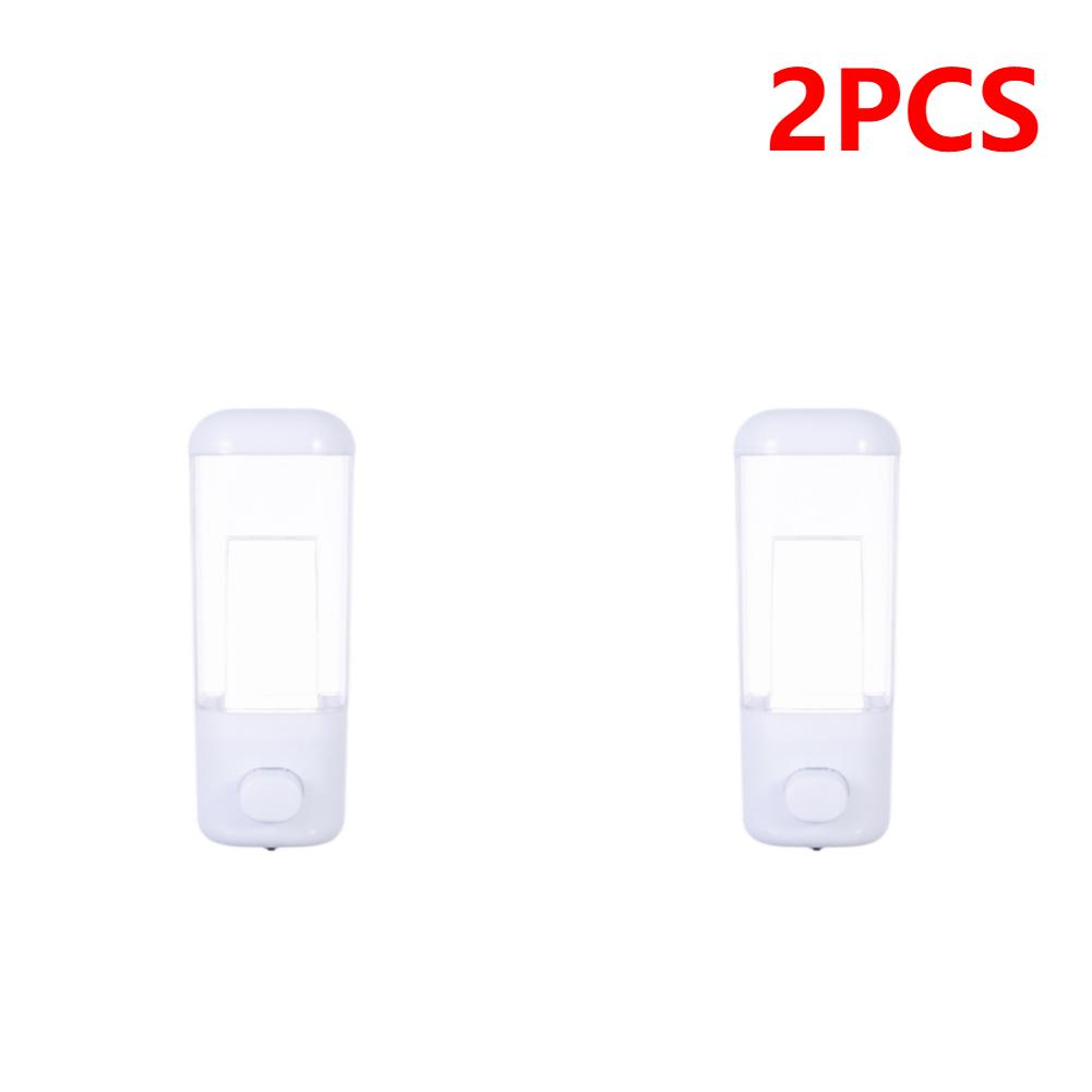 2-4PC Liquid Soap Pump Dispenser Wall Mount Shower Shampoo Lotion Container Hand Wash Soap Liquid Dispenser for Bathroom Kitchen