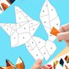 Paper DIY Paste Material Kit Handmade Animals Sticker Book  Birthday Gift