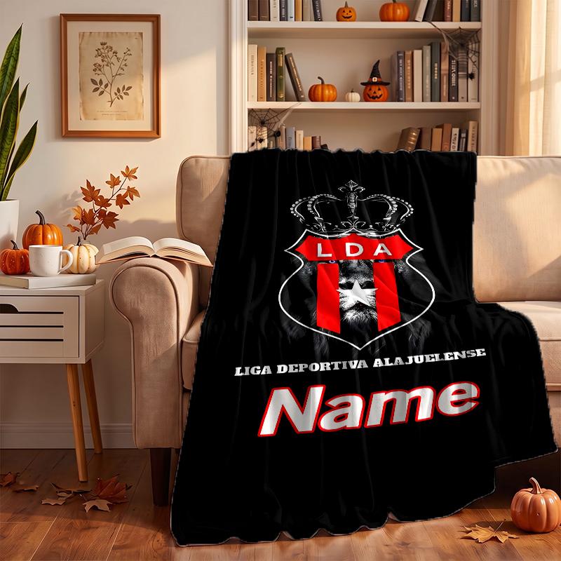 Club Sport La Alajuelense Custom Flannel Blankets Soft Warm Cozy Throws for Home Decor Holiday Gifts