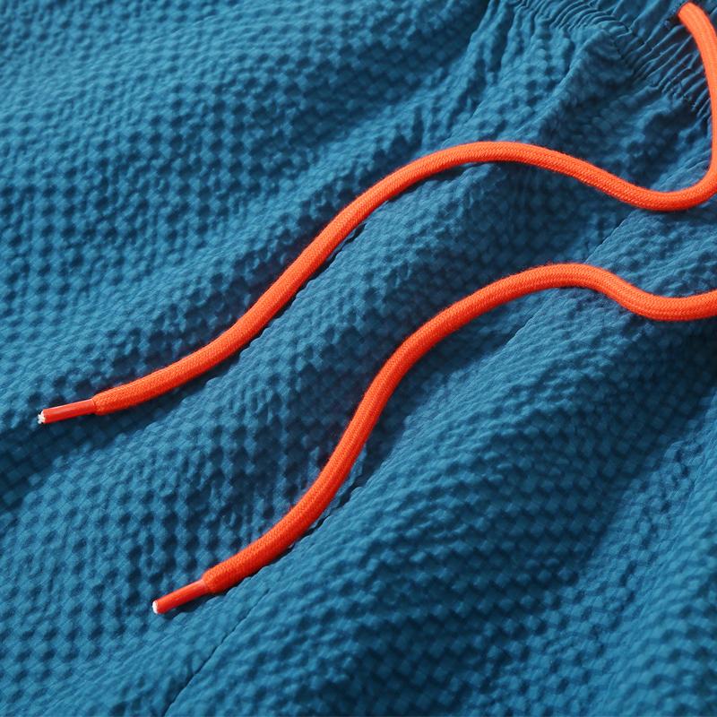 Men's Plus Size Bubble Fabric Sports Shorts, Loose Fit Drawstring Summer Shorts (5XL-12XL)