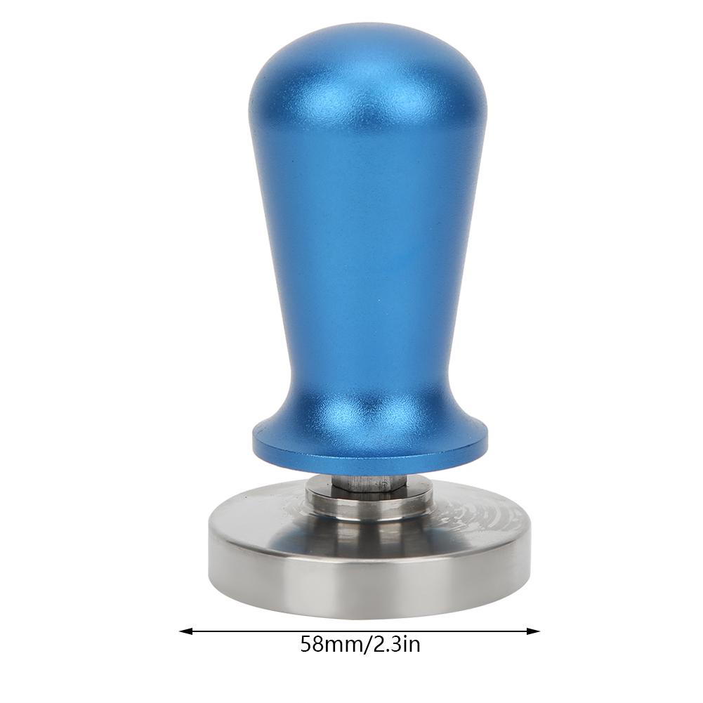 58mm Stainless Steel Detachable Coffee Tamper Coffee Accessories for Home Office Use Blue
