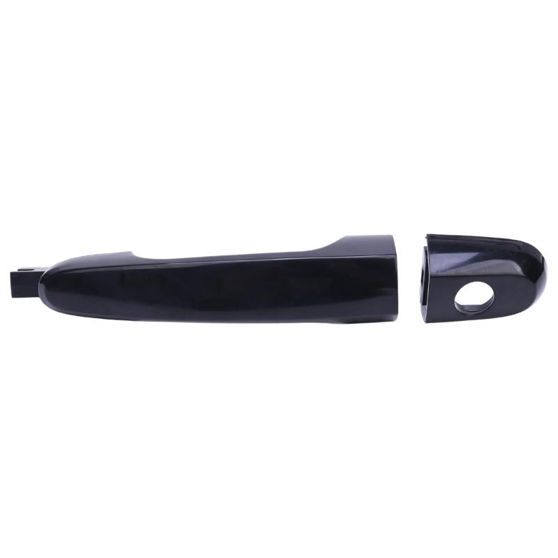 4Pcs Car Door Handle Set with Black Exterior Pieces Referencing 82651-1F010, 82661-1F010, 83651-1F010 and 83661-1F010 for Position Matching
