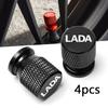For Lada Niva Vesta Samara Kalina Largus Priora Xray Granta Car Wheel Tire Valve Caps Tyre Stem Covers Airdust Waterproof